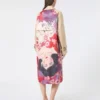 Water-repellent gabardine trench coat with print, plum Water-repellent gabardine trench coat with print, plum