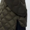 Water-repellent quilted canvas down jacket, dark green Water-repellent quilted canvas down jacket, dark green