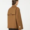 Water-repellent twill jacket, tobacco