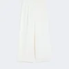 Wide-fit cotton and linen trousers, white Wide-fit cotton and linen trousers, white