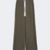 Wide-fit jersey trousers, kaki Wide-fit jersey trousers, kaki