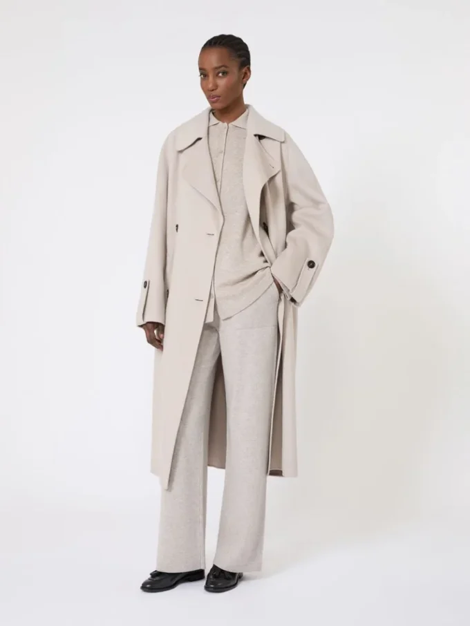 Wool and cashmere cardigan, beige Wool and cashmere cardigan, beige