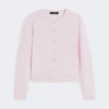 Wool and cashmere cardigan, pink Wool and cashmere cardigan, pink