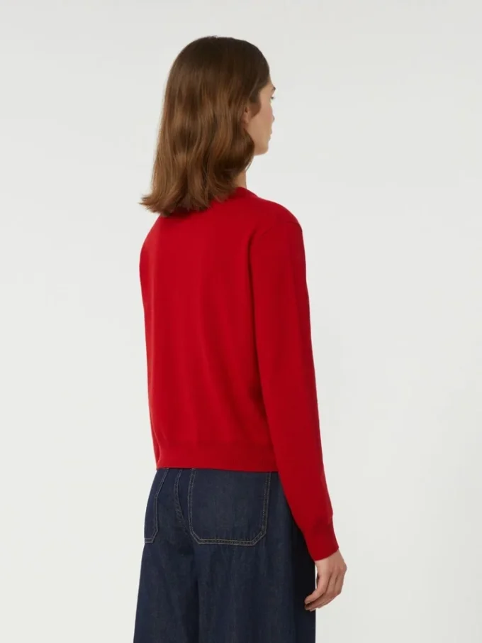 Wool and cashmere cardigan, red Wool and cashmere cardigan, red