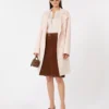 Wool and cashmere coat, pink