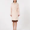 Wool and cashmere coat, pink