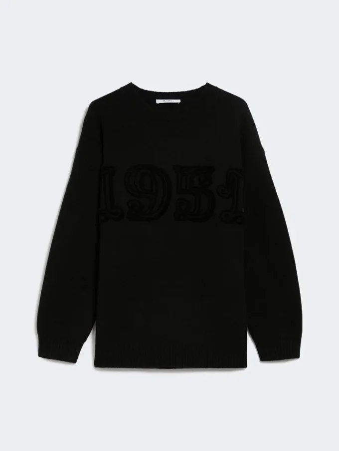 Wool and cashmere jumper, black Wool and cashmere jumper, black