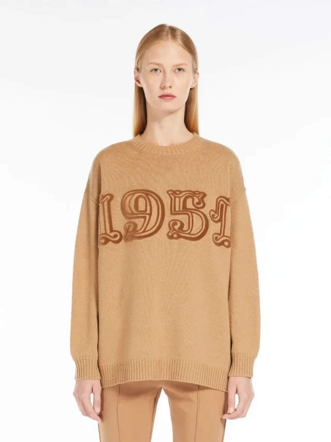 Wool and cashmere jumper, camel Wool and cashmere jumper, camel