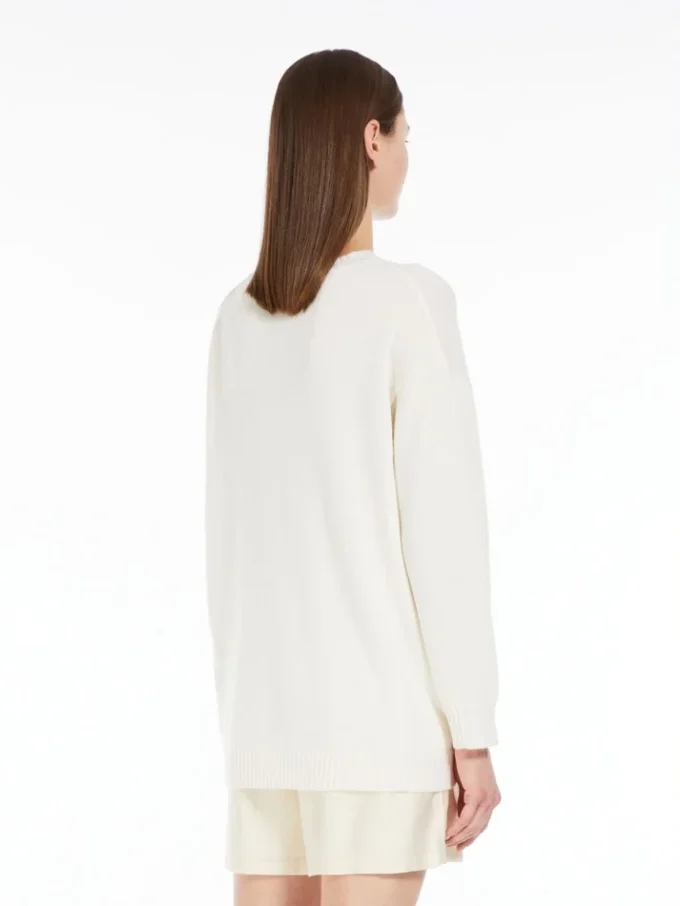 Wool and cashmere jumper, white Wool and cashmere jumper, white