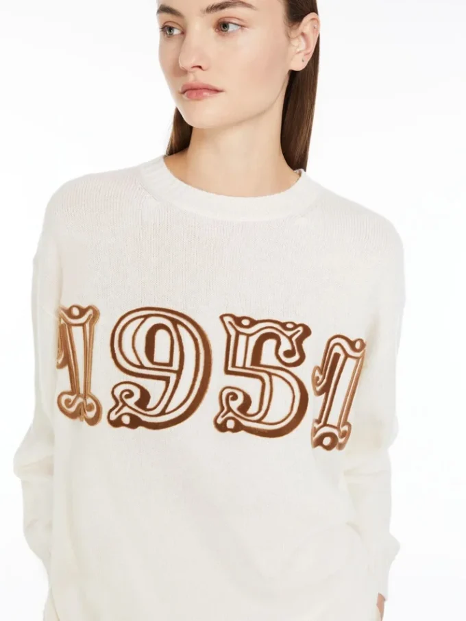 Wool and cashmere jumper, white Wool and cashmere jumper, white