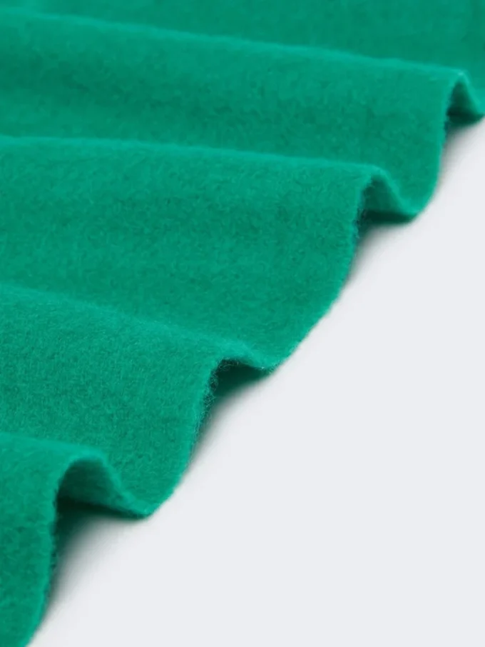 Wool and cashmere stole, emerald Wool and cashmere stole, emerald