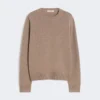 Wool and cashmere sweater with patch detail, camel Wool and cashmere sweater with patch detail, camel