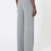 Wool and cashmere trousers, medium grey