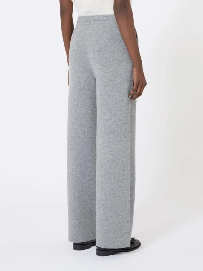 Wool and cashmere trousers, medium grey