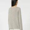 Wool and cashmere yarn sweater, beige Wool and cashmere yarn sweater, beige