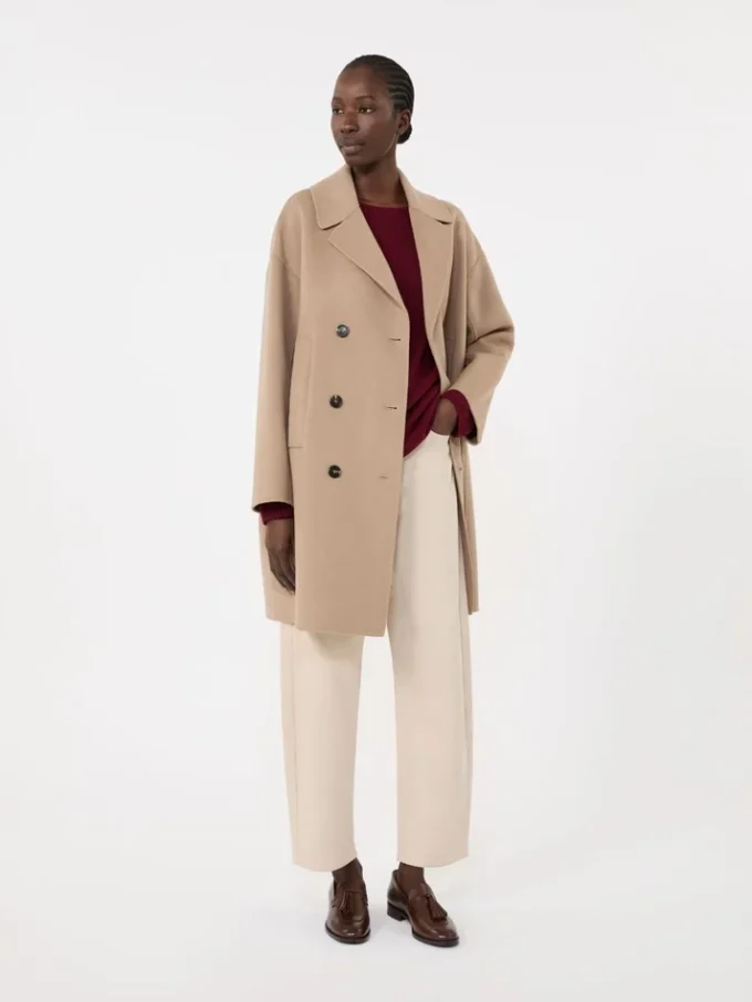 Wool and cashmere yarn sweater, raspberry Wool and cashmere yarn sweater, raspberry