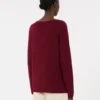 Wool and cashmere yarn sweater, raspberry Wool and cashmere yarn sweater, raspberry