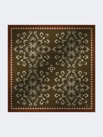 Wool and silk stole, caramel