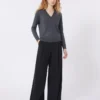 Wool-blend trousers, black Wool-blend trousers, black