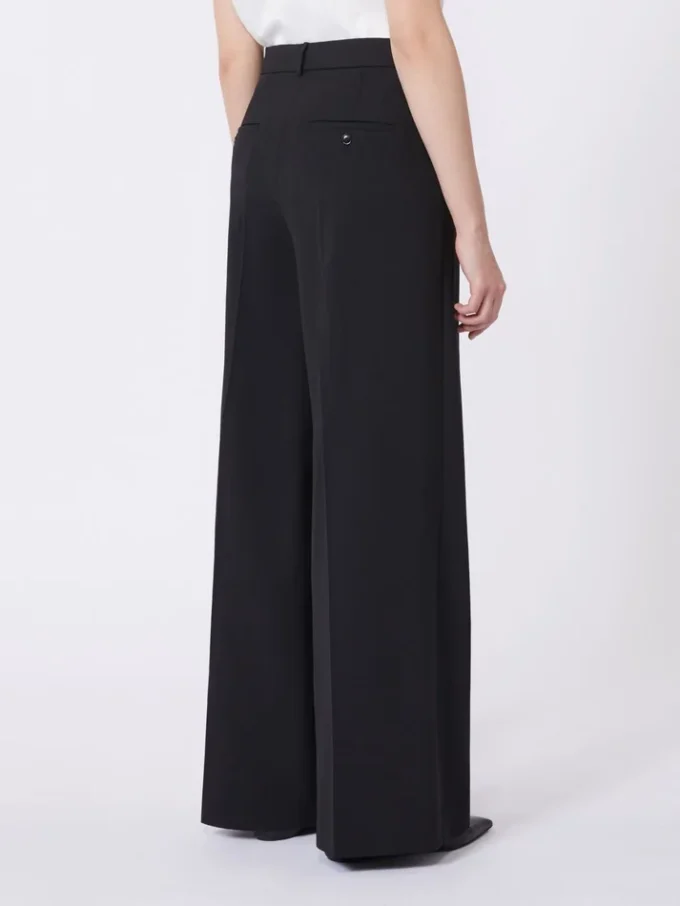 Wool-blend trousers, black Wool-blend trousers, black