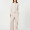 Wool-blend trousers, ivory Wool-blend trousers, ivory