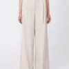 Wool-blend trousers, ivory Wool-blend trousers, ivory