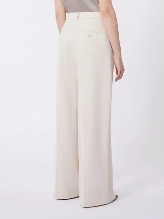 Wool-blend trousers, ivory Wool-blend trousers, ivory