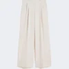 Wool-blend trousers, ivory Wool-blend trousers, ivory