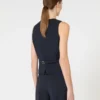 Wool crepe gilet, navy Wool crepe gilet, navy