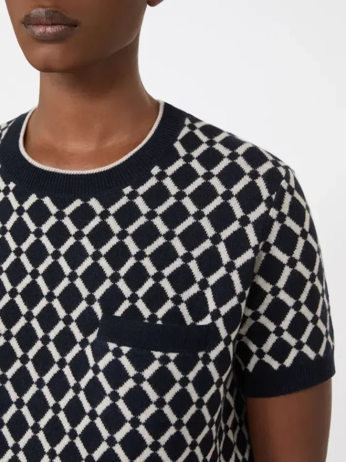 Wool jacquard jumper, ultramarine Wool jacquard jumper, ultramarine