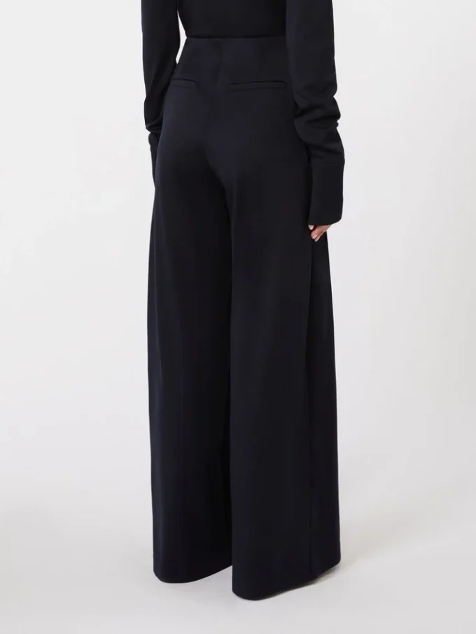 Wool jersey trousers, ultramarine Wool jersey trousers, ultramarine