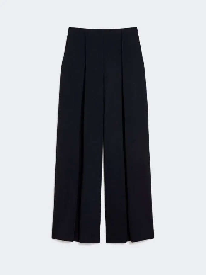 Wool jersey trousers, ultramarine Wool jersey trousers, ultramarine