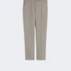 Wool, mohair and silk slim-fit trousers, medium grey