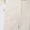 Wool piqua trousers, ivory