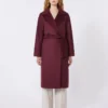 Wool robe coat, bordeaux Wool robe coat, bordeaux