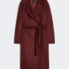 Wool robe coat, bordeaux Wool robe coat, bordeaux