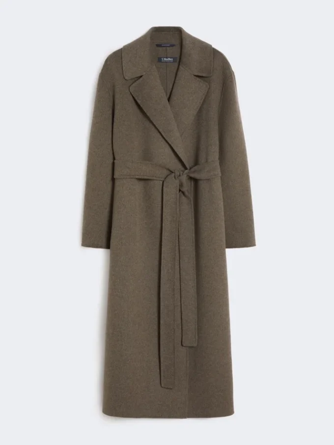Wool robe coat, mud