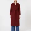 Wool robe coat, raspberry