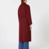 Wool robe coat, raspberry