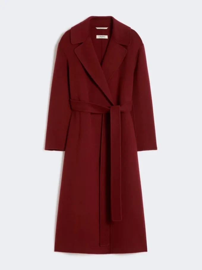 Wool robe coat, raspberry
