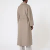 Wool robe coat, turtledove