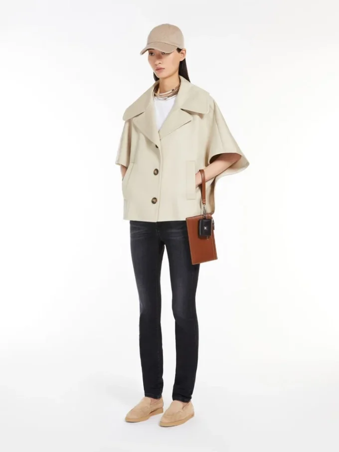 Wrist-strap leather pouch, amber brown